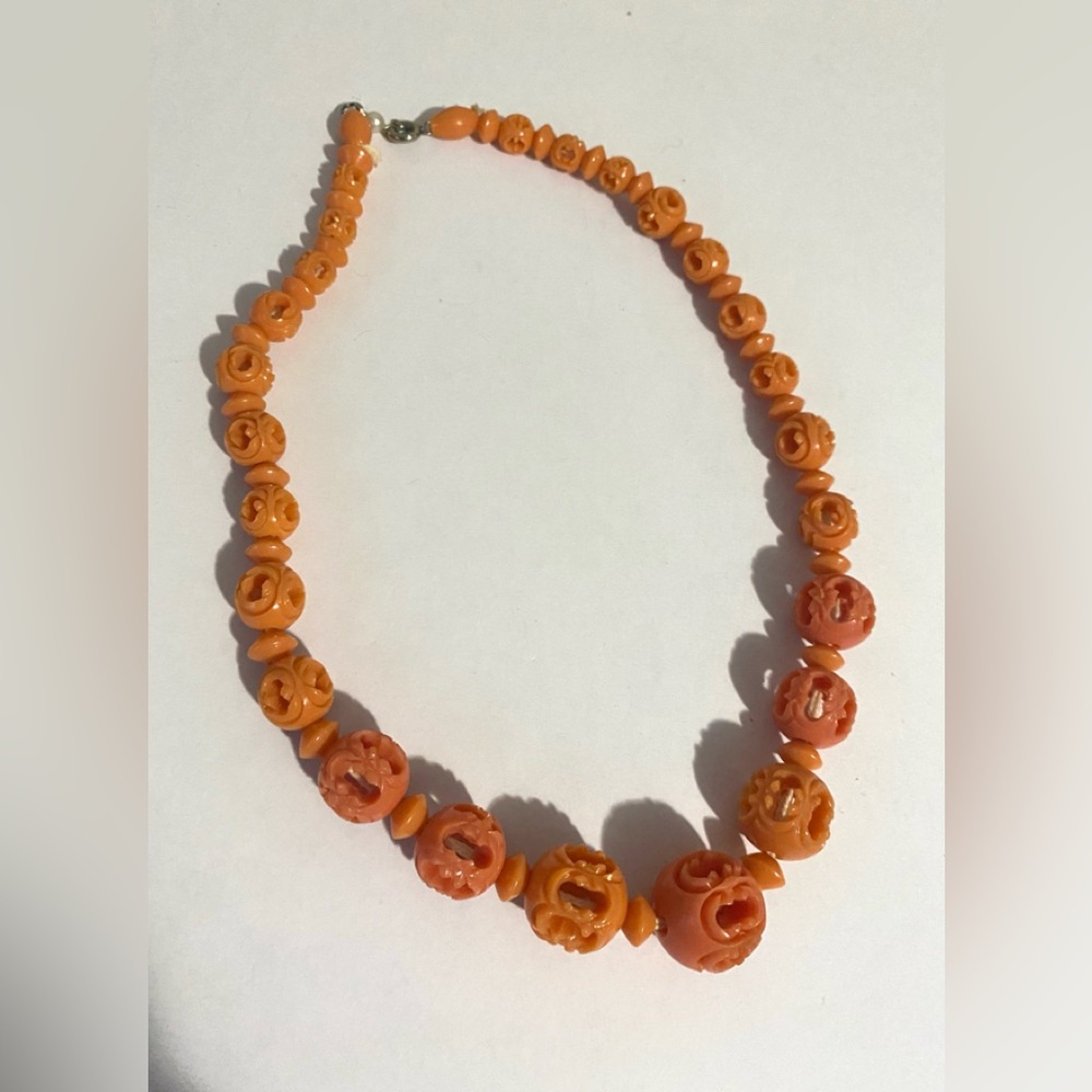 Vintage handcrafted beads necklace